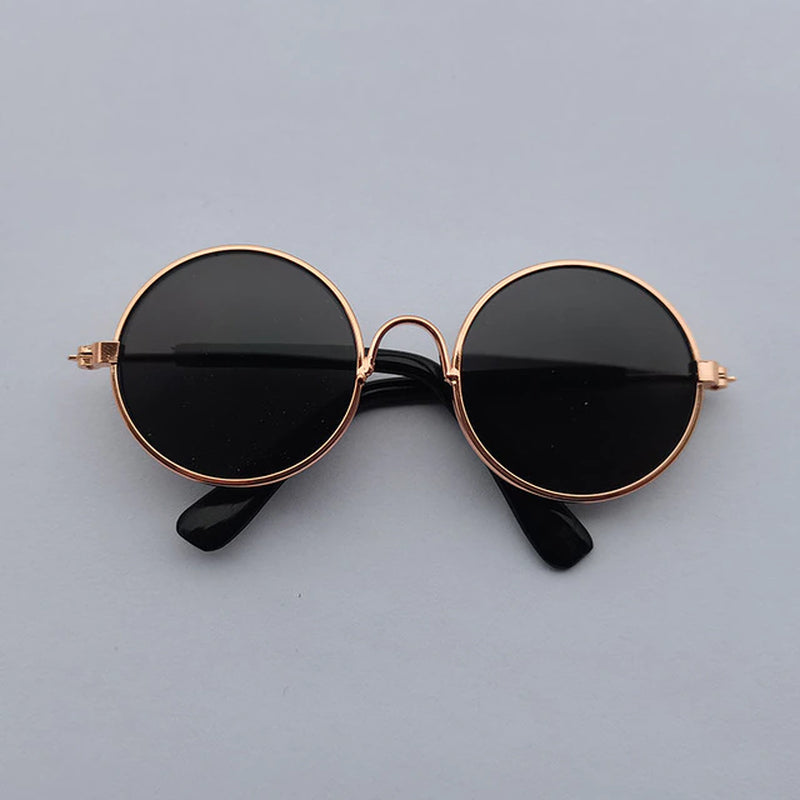 Lovely Vintage round Cat Sunglasses Reflection Eye Wear Glasses for Small Dog Cat Pet Photos Pet Products Props Accessories