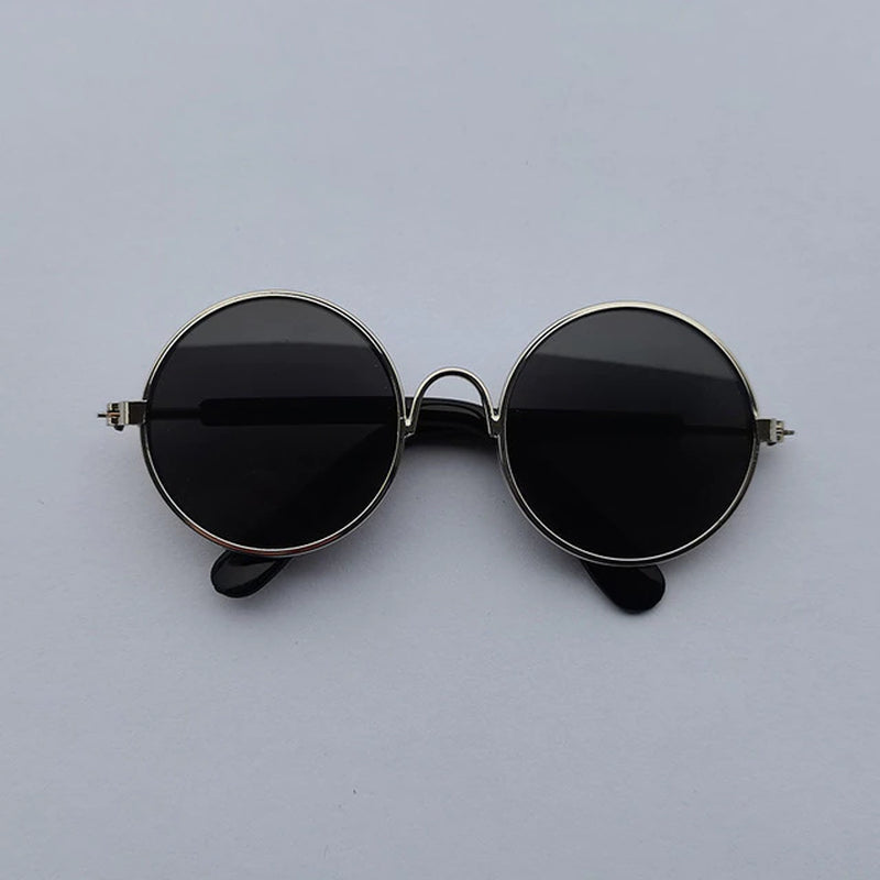 Lovely Vintage round Cat Sunglasses Reflection Eye Wear Glasses for Small Dog Cat Pet Photos Pet Products Props Accessories